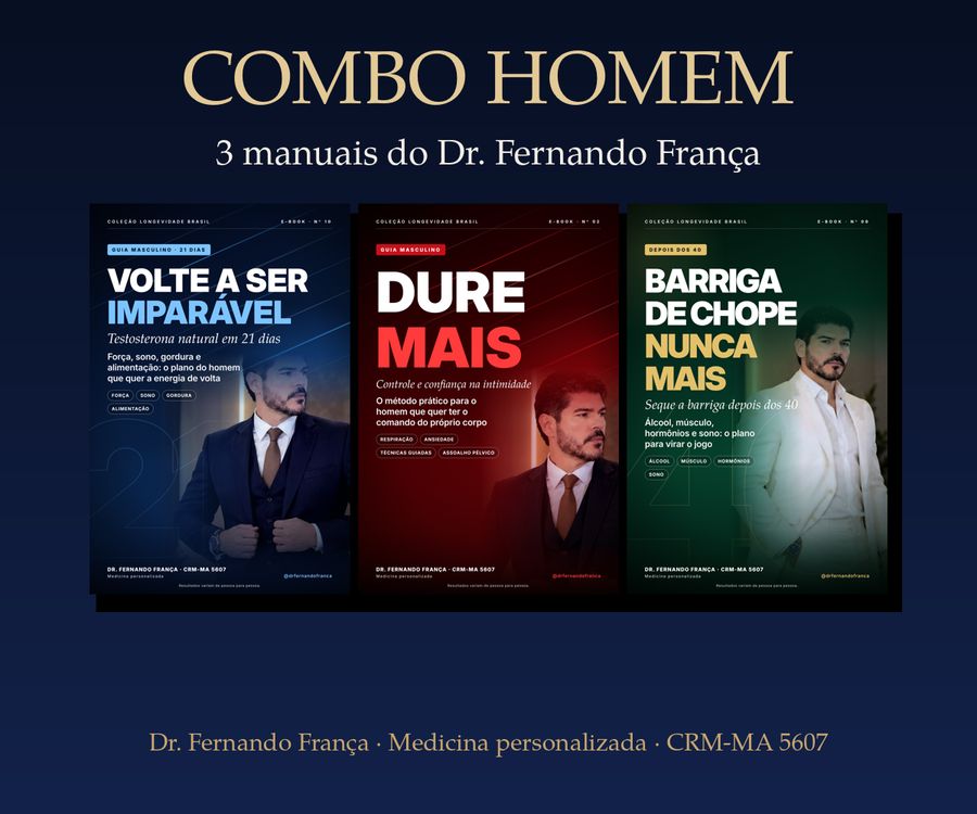 Combo Homem — 3 manuais do Dr. Fernando França